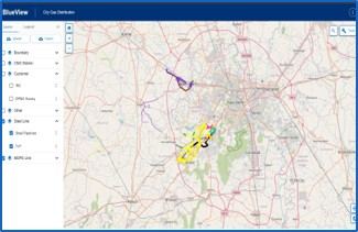 BlueView Web GIS dashboard